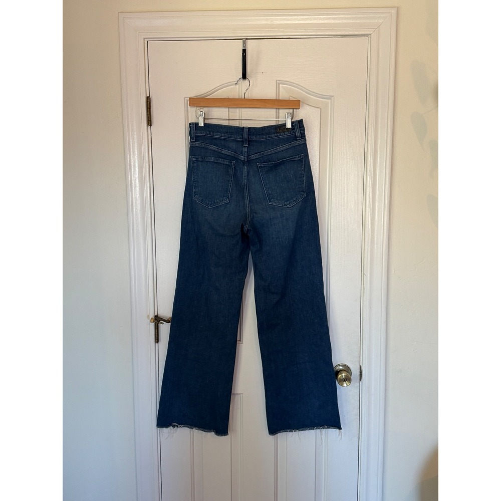 Le Jean | Column Jean Wide Leg Dark Wash Size 28/6 Classic Denim Indigo - Picture 9 of 16